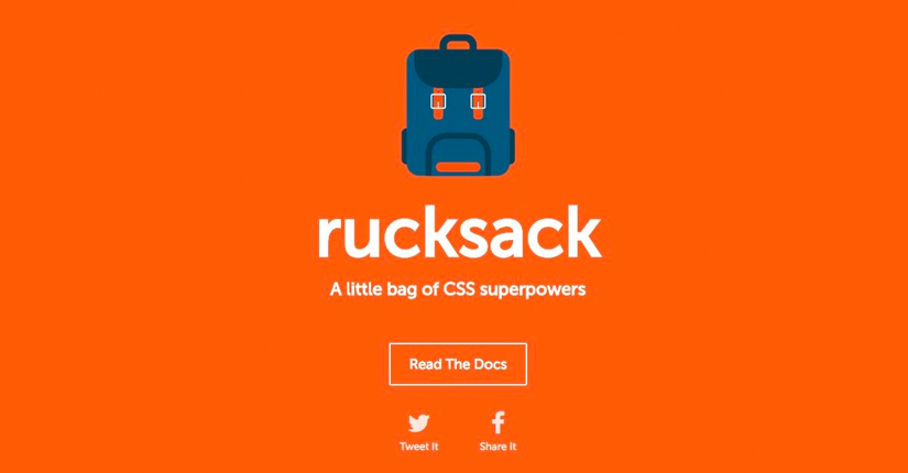 Rucksack – The New CSS Development Tool