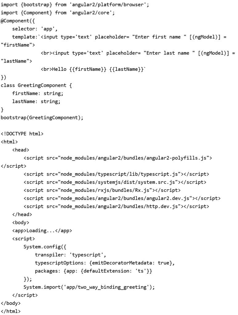AngularJS2 code