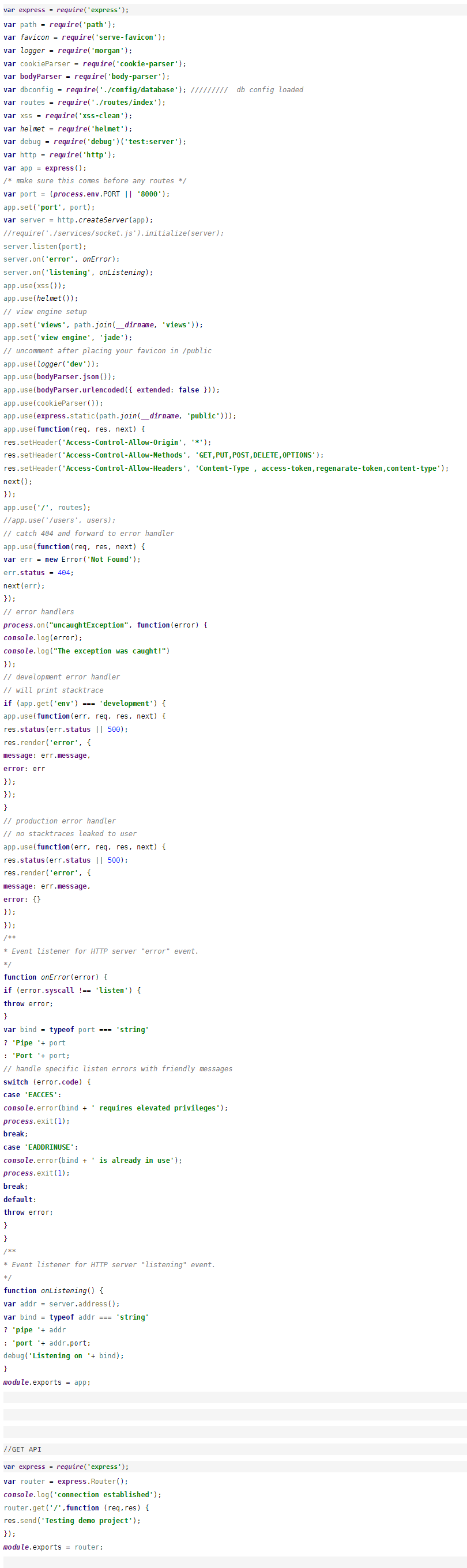 how to create server js file in angular