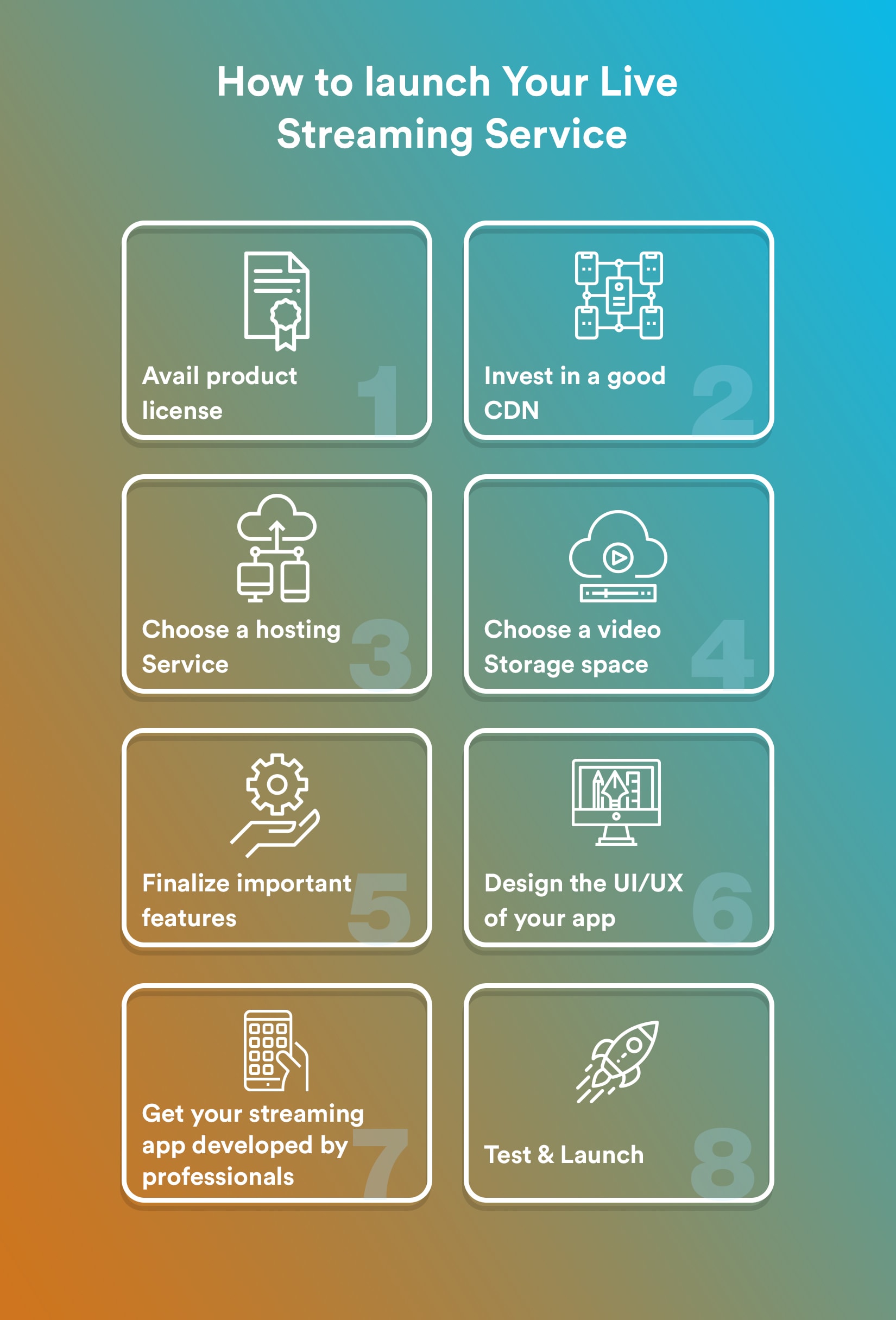 how to launch your live streaming service