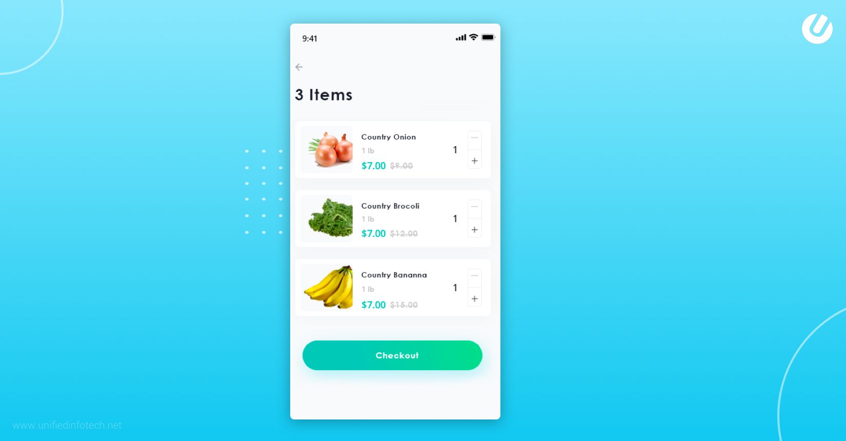 how to build a grocery app add to cart