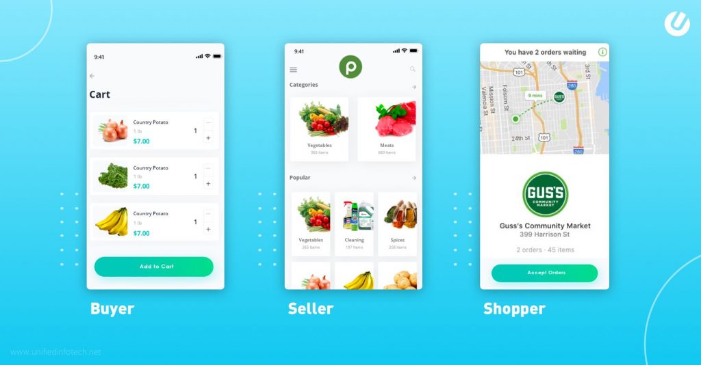 how to build a grocery app
