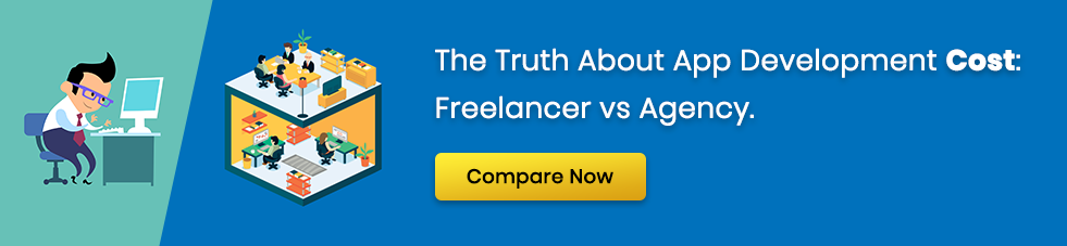 app development cost freelancer vs agency