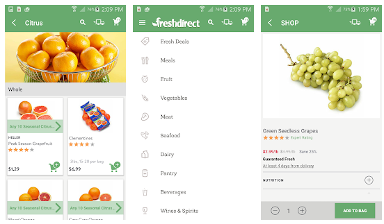 how to build a grocery app like Freshdirect