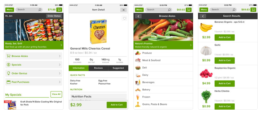 how to build a grocery app like Peapod