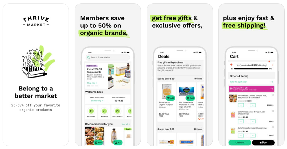 how to build a grocery app like Thrivemarket