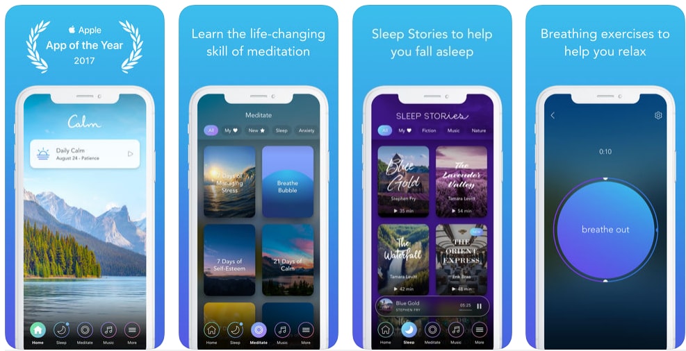 create a meditation app like calm