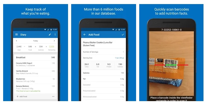my fitness pal google play