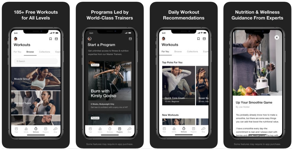 workout health and fitness app development