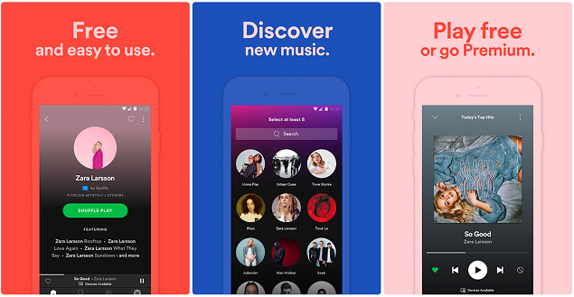 music streaming app development features