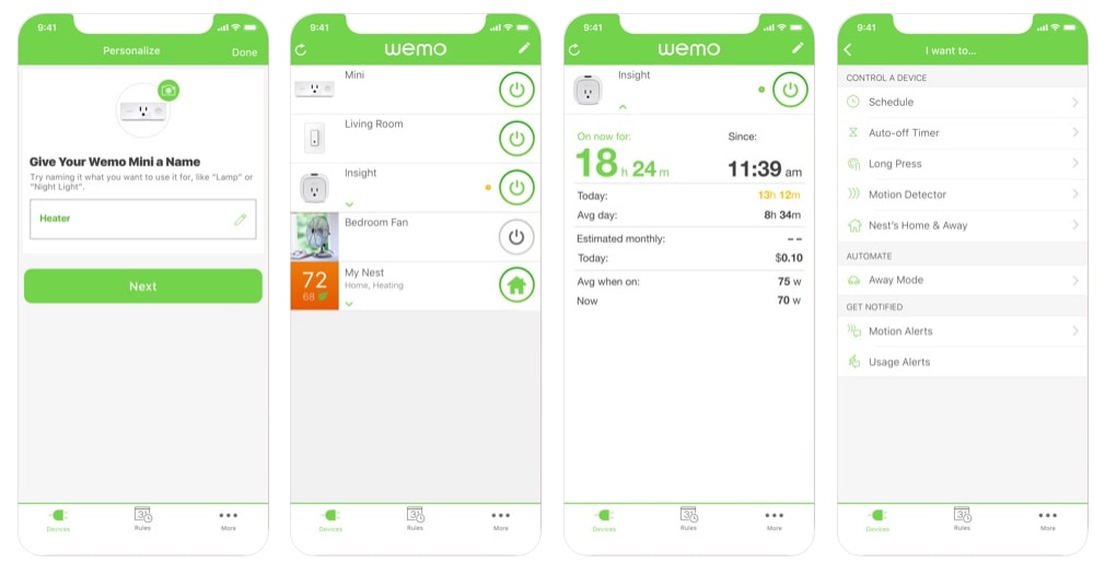 smaty home app like Wemo