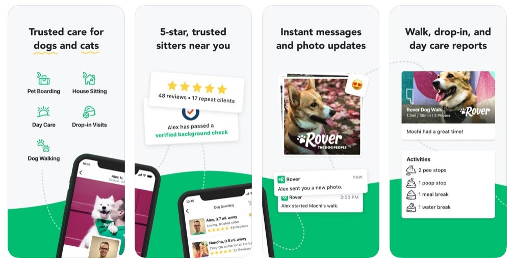 on demand dog walking app development like Rover