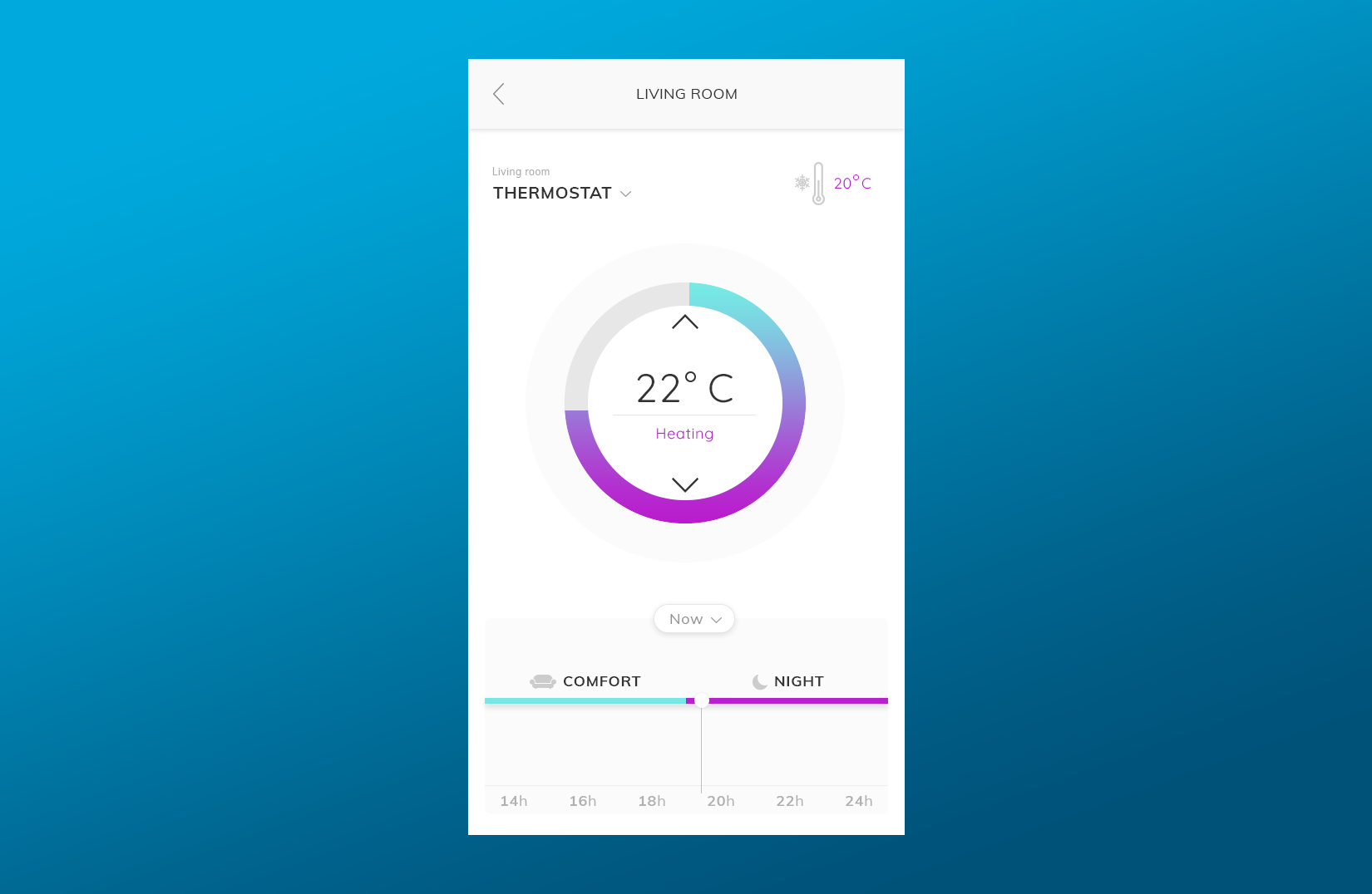 smart home app screen for single tasking