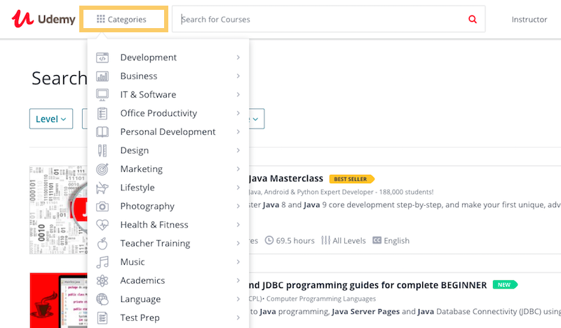 how to create a website like Udemy 