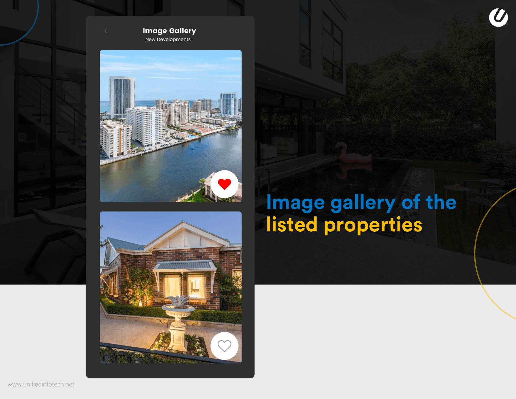 real estate mobile app features 
