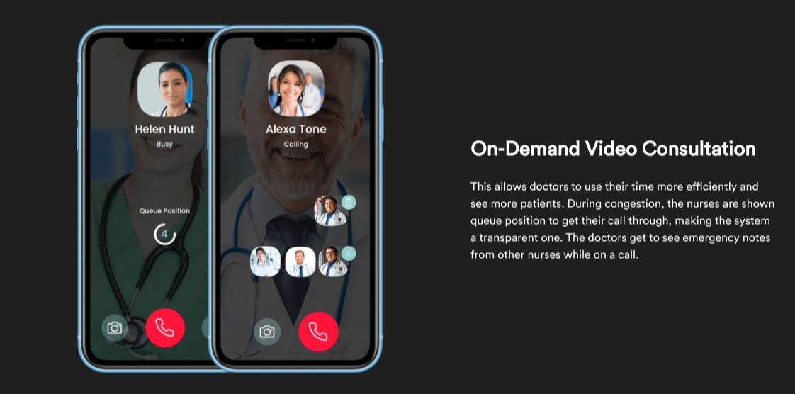 on demand video consultation in healthcare mobile app development