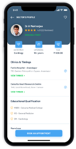 features like doctor's profile in healthcare mobile app development