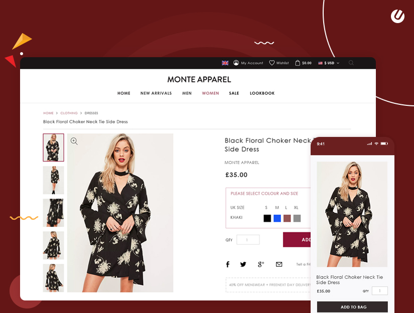 responsive e-commerce design