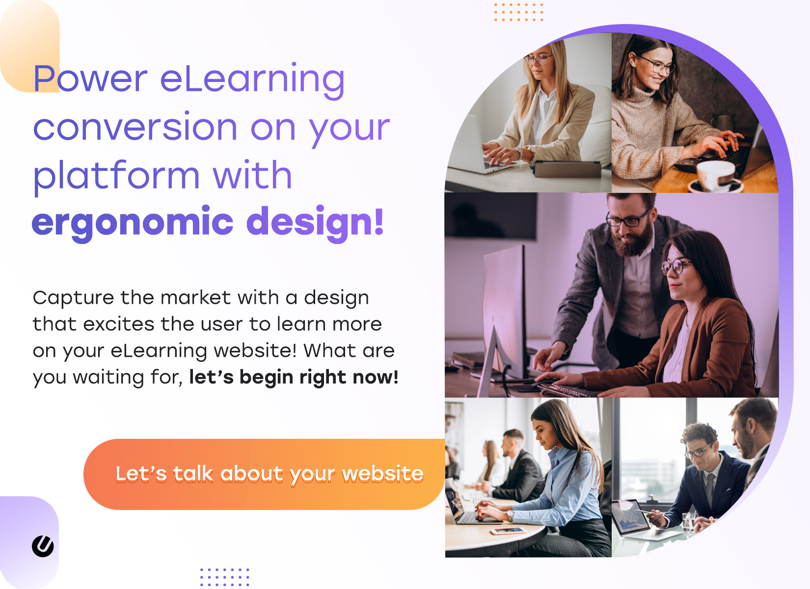 e-learning platform ergonomic design
