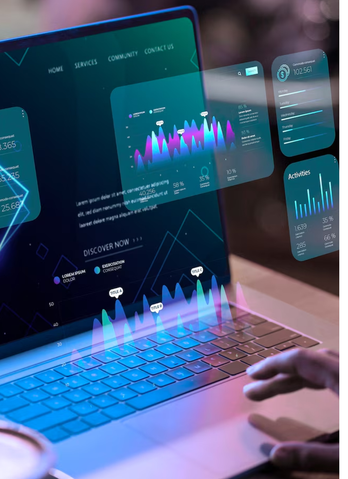 Business analytics illustration