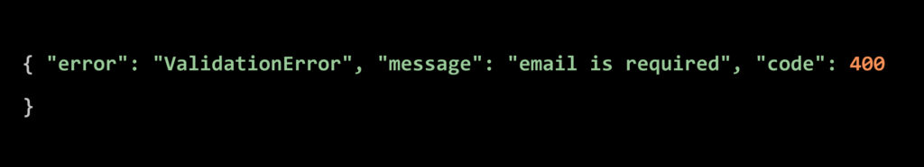Normalize error responses to avoid leaking internals using the code