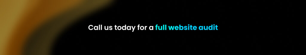 Call us today for a full website audit.